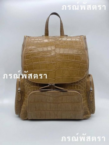 กระเป๋าเป้หนังจระเข้แท้