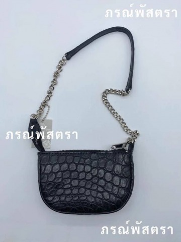 กระเป๋าสะพายข้างหนังจระเข้แท้